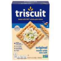 TRISCUIT Triscuit Original Whole Grain Wheat Crackers, Vegan Crackers, 8.5 oz - 8.5 Ounce 