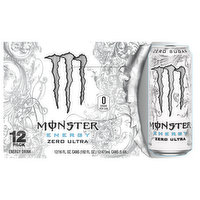Monster Energy Drink, Zero Sugar, Zero Ultra, 12 Pack