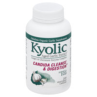 Kyolic Formula 102, Candida Cleanse & Digestion, Vegetarian Capsules - 200 Each 