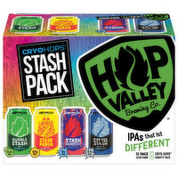 Hop Valley Brewing Co. Beer, IPA, Stash Pack, Variety Pack, 12 Pack - 12 Each 