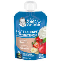 Gerber Fruit & Yogurt, Strawberry Banana, Toddler (12+ Months)