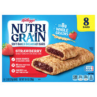 Nutri Grain Breakfast Bars, Soft Baked, Strawberry - 8 Each 