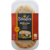 Stonefire Naan Rounds, Original - 12 Each 