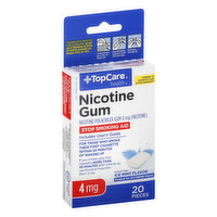TopCare Nicotine Gum, 4 mg, Ice Mint Flavor - 20 Each 