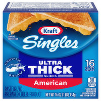 Kraft Cheese Slices, American, Ultra Thick