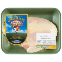 Smart Chicken Chicken Breast, Organic, Split, Bone-In with Rib Meat - 1.17 Pound 