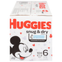 Huggies Diapers, Disney Baby, 6 (Over 35 lb) - 104 Each 