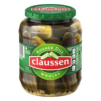 Claussen Kosher Dill Pickle Wholes - 32 Fluid ounce 