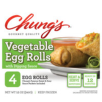 Chung's Egg Rolls, Vegetable - 4 Each