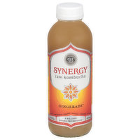 GT's Raw Kombucha, Gingerade - 16 Fluid ounce