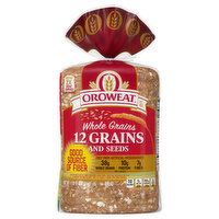 Oroweat Bread, Whole Grains, 12 Grains and Seeds - 24 Ounce 