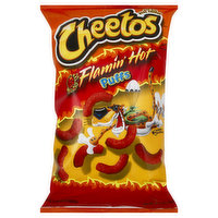 Cheetos Cheese Flavored Snacks, Puffs, Flamin' Hot - 8.5 Ounce 