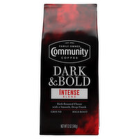 Community Coffee Coffee, Ground, Bold Roast, Intense Blend, Dark & Bold - 12 Ounce