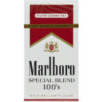 Marlboro Cigarettes, Filter, Special Blend, 100's, Flip-Top Box - 20 Each 