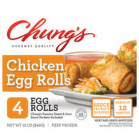 Chung's Egg Rolls, Chicken - 4 Each 