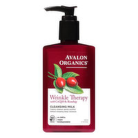 Avalon Organics Wrinkle Therapy with CoQ10 & Rosehip Cleansing Milk - 8.5 Fluid ounce
