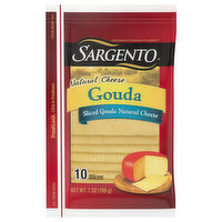 Sargento Cheese, Gouda, Sliced