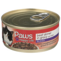 Paws Happy Life Beef Dinner In Gravy Sliced Cat Food