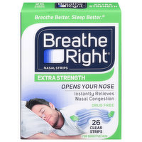 Breathe Right Nasal Strips, Extra Strength, Clear