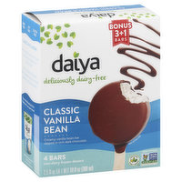 Daiya Frozen Dessert Bars, Non-Dairy, Classic Vanilla Bean, 4 Pack - 4 Each 