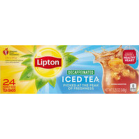 Lipton Iced Tea, Decaffeinated, Family Size, Tea Bags - 24 Each 
