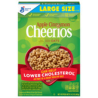 Cheerios Cereal, Apple Cinnamon, Large Size - 14.2 Ounce 
