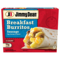 Jimmy Dean Breakfast Burritos, Sausage - 4 Each 