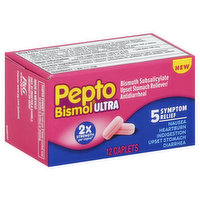 Oral-B Pepto Bismol, Ultra, Caplets - 12 Each 