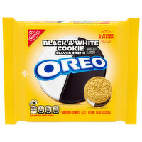 Oreo Sandwich Cookies, Black & White Cookie Flavor Creme