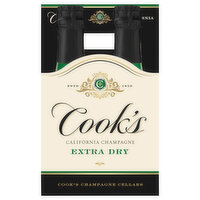 Cook's Champagne, California, Extra Dry - 4 Each 