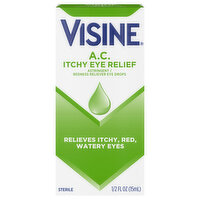 Visine Itchy Eye Relief, A.C - 0.5 Fluid ounce 