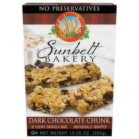 Sunbelt Bakery Granola Bars, Dark Chocolate Chunk, Chewy, 10 Pack