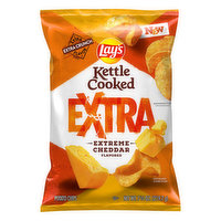 Lay's Potato Chips, Extreme Cheddar Flavored, Kettle Cooked, Extra