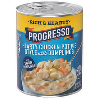 Progresso Soup, Hearty Chicken Pot Pie Style with Dumplings, Rich & Hearty - 18.5 Ounce 