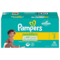 Pampers Diapers, Active Baby, 3 (16-28 lb), Super Pack - 78 Each