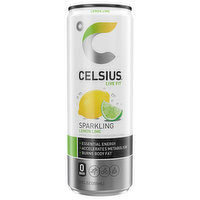 Celsius Energy Drink, Lemon Lime, Sparkling - 12 Fluid ounce 