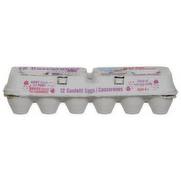 Silly Rabbit Confetti Eggs, Cascarones - 12 Each 