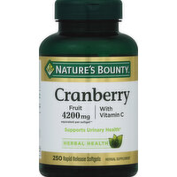 Nature's Bounty Cranberry, 4200 mg, Rapid Release Softgels - 250 Each 
