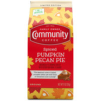 Community Coffee Coffee, Ground, Spiced Pumpkin Pecan Pie - 11 Ounce 