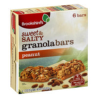 Brookshire's Granola Bars, Peanut, Sweet & Salty, 6 Bars