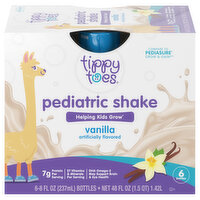 Tippy Toes Pediatric Shake, Vanilla - 6 Each 