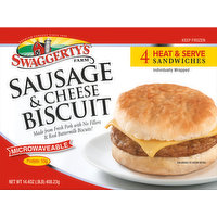 Swaggerty's Farm Sandwiches, Sausage & Cheese Biscuit
