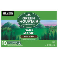 Green Mountain Coffee Roasters Coffee, Dark Roast, Dark Magic, K-Cup Pods - 10 Each 