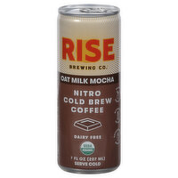 Rise Brewing Co. Coffee, Dairy Free, Nitro Cold Brew, Oat Milk Mocha