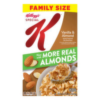 Special K Cereal, Vanilla & Almond, Family Size - 18.8 Ounce 