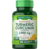 Nature's Truth Turmeric Curcumin Complex, Standardized, 2000 mg, Capsules - 90 Each 