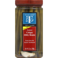 Tillen Farms Dilly Beans, Crispy, Pickled, Extra Mild - 12 Ounce 