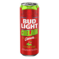 Bud Light Beer, Lager, Premium Light, Original, Chelada, Extra Lime - 25 Ounce 