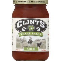 Clint's Salsa, Texas, Mild - 16 Ounce 