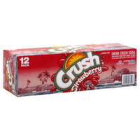 Crush Soda, Strawberry - 12 Each 